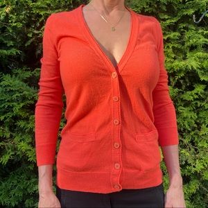 Orange Cardigan Banana Republic Sweater XS